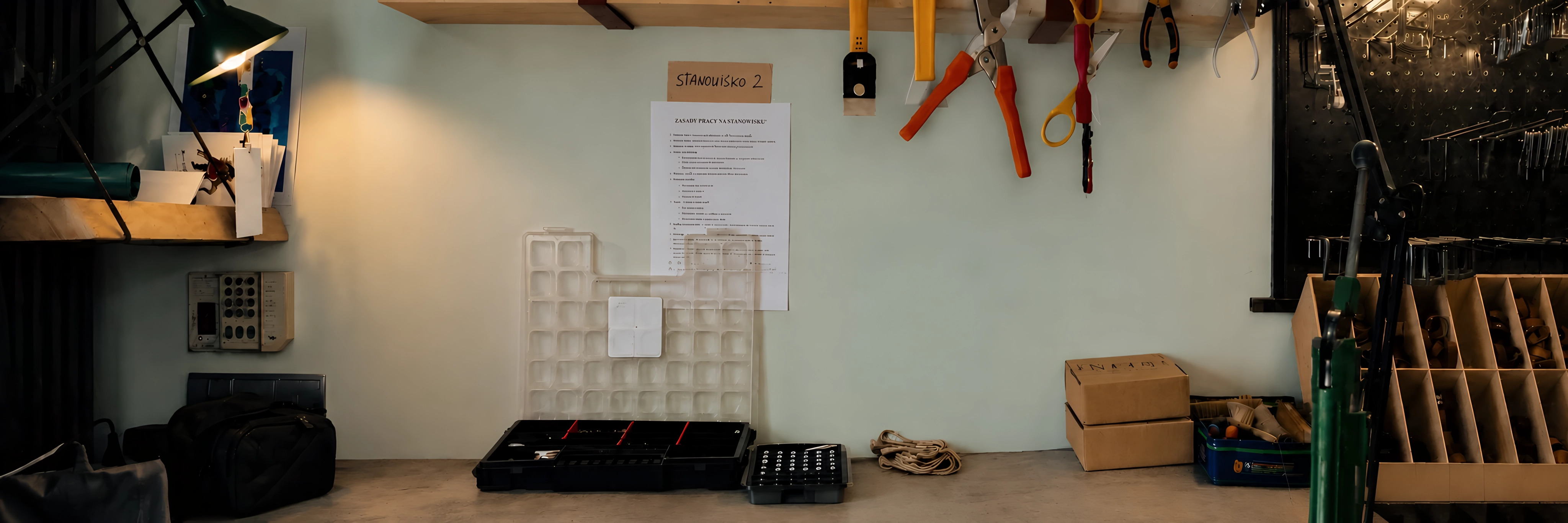 TrueMaterials carpentry workshop where handmade wooden guitar stands are crafted